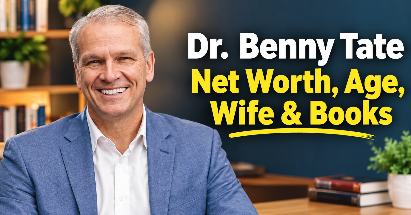 Dr. Benny Tate Net Worth: Inspiring Biography, Age, Wife, Church and Books 2026